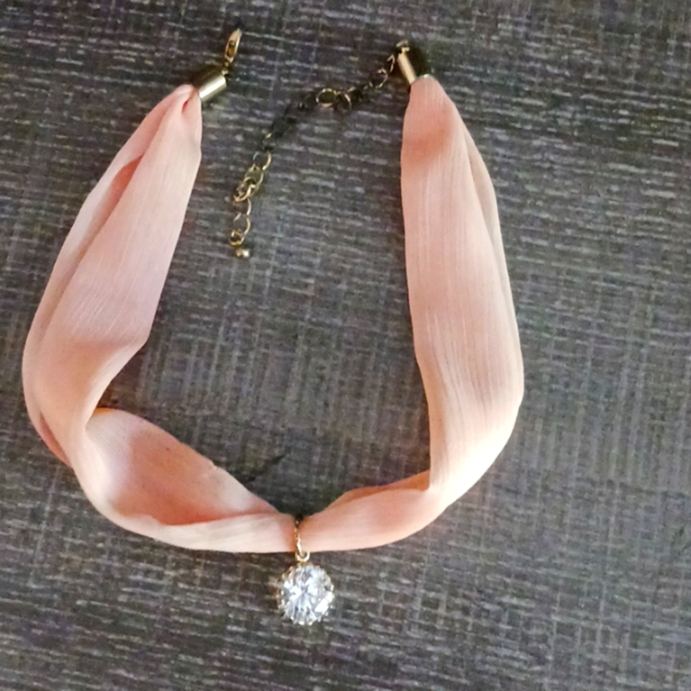 Blush Linen Choker